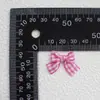 Lazo de Cuadros de 3 Puntos Atado a Mano, Caja de Regalo para Pastel DIY de Color Caramelo, Decoración de Muñeca, Lazo Corto Envuelto a Mano