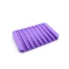 Fabricante Personalizado Caja Portajabón de Silicona para Baño Plato de Jabón de Viaje con Drenaje para Bañera y Artículos de Tocador