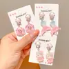 Aretes de Clip Lindos de Princesa Elsa para Niños Sin Perforación Aretes de Dibujos Animados para Niña Pequeña Aretes Colgantes para Bebé Aretes Anti-Dolor