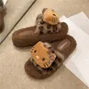 Pantuflas Súper Populares y Lindas de Hello Kitty, Pantuflas Peludas de Dibujos Animados de Celebridad de Internet a la Moda, Nuevas Pantuflas de Algodón Cálidas a la Moda para Salir