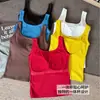 Nuevo Chaleco Sexy de Verano con Escote en U Sexy para Chica Sexy, Espalda Descubierta, Delgado, Ajustado, sin Mangas, con Almohadillas para el Pecho, Top Corto