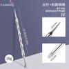 Nuevo Empujador de Acero con Forma de Herradura de Doble Cabeza Estilo Ruso Acero Inoxidable Removedor de Uñas Papel de Lija para Pulir Arco Herramienta para Manicura Manicura