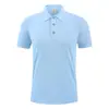 Camiseta gola lapela cor sólida logo workwear camisa polo grupo corporativo publicidade camisa cultural t-shirt workwear manga curta