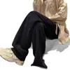 Calça casual de veludo cotelê estilo americano para homens, marca da moda, corte solto, tamanhos grandes, outono e inverno, alta costura, perna reta, esportiva, perna larga, calça comprida