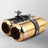 Adecuado para modificación de tubo de escape de motocicleta SC dorado 89 cañón silenciador trasero de acero inoxidable 51mm universal
