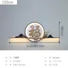 Nueva Lámpara de Pared Decorativa para Patio de Villa Estilo Chino, Regulable, Energía Solar, Creativa, Acero Inoxidable, Lámpara de Pared con Sombra de Agua