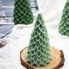 Molde de Cedro Navideño Vela Aromaterapia Silicona Decoración Grande para Fiesta Herramienta DIY Horneado Creativo