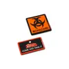 Advertencia de Seguridad Juego Completo de Señales Personalizadas PVC Marca de Ropa Velcro Pegamento Logotipo Señales para Equipaje