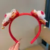 Diadema de Año Nuevo 2026, Diadema de Saludos del Festival de Primavera, Pasador para Peinado de Atuendo Hanfu, Disfraz de Fiesta de Año Nuevo para Niños, Accesorio para el Cabello para Sesión de Fotos