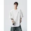 2026 Verano Nuevo Resistente Estilo Étnico Diseño Bordado Camiseta de Manga Corta para Jóvenes Hombres Corte Holgado Top de Moda