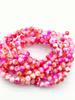 Comércio exterior novo colar de contas soltas de Jade Persa rosa acessórios de pulseira feminina doce contas de jade rosa joias com contas à vista