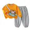 Bolsa Coelho Lomi Nova Roupa Infantil Conjunto de Moletom Estiloso para Meninas e Meninos Duas Peças Primavera e Outono Popular Calça Versátil