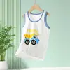 Camisetas Regata de Algodão Puro para Meninas, Camisetas Básicas Internas para Crianças, Pijamas Sem Manga Respiráveis para Meninos, Regatas para Meninos de Crianças Tamanhos Médio e Grande