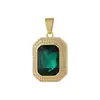 Distrito Lu Estilo Europeo y Americano Transfronterizo Lujo Accesible Gota de Agua Corazón de Melocotón Piedra Preciosa Zirconia Colgante Collar Moda para Mujer Joyería
