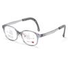 2023 nuevos lentes de moda para niños serie de color transparente montura redonda almohadilla nasal de silicona montura para gafas TR90 ultraligeros gafas para miopía
