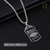 Collar de Acero de Titanio para Hombre, Colgante de Letra de Moda Hip-Hop, Cadena para Suéter Estilo Coreano, Collar Largo Estilo Lujo Ligero, Venta al por Mayor de Joyería