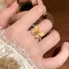 Anillo de Mariposa con Color Degradado para Mujer, Lujo Ligero, Dulce y Versátil, Elegante y de Alta Gama, Diseño de Nicho, Anillo para el Dedo Índice