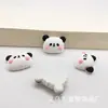 Parche de animal panda de dibujos animados lindo material de accesorios de resina para funda de teléfono diy con pegamento de crema, tocado, pasador, hebilla de zapato