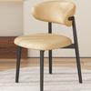Cadeira de Jantar de Ferro Simples Moderna Cadeira Nórdica Vintage Banqueta de Mesa de Jantar Doméstica Encosto Estilo Madeira Rústica Cadeira de Mesa de Restaurante