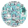 126 Adesivos de Expressão da Hatsune Miku Anime Japonês Capa de Celular Adesivos para iPad À Prova d'Água