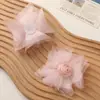 Ambiente Dulce y Romántico Malla Encaje Rosa Tridimensional DIY Hecho a Mano Accesorios para el Cabello Bolsas Accesorios para Ropa