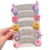 Pente de Cabelo Infantil para Meninas, Pente de Estilização Invisível na Parte de Trás da Cabeça, Acessório de Cabelo de Desenho Animado para Bebês, Pente para Franja e Arrumar o Cabelo