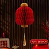 Letra de Mola Tridimensional Colmeia Decoração de Dia de Ano Novo e Festival da Primavera Enfeites Pendentes Lanternas Festivas Pingentes de Sino Decoração de Inauguração de Nova Casa