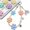 Color sólido Serie de color crema UV girasol colorido DIY acrílico hecho a mano funda para teléfono pulsera hilo de cuentas accesorios de joyería