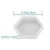 Posavasos redondo hexagonal Molde de silicona epoxi de cristal Base cuadrada de amor Posavasos de té