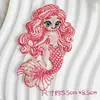 Novos Patches Bordados de Sereia para Roupas, Patches de Decoração para Roupas e Bolsas, Bordado Autoadesivo Mágico DIY