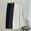 Especial200 jin hermana gorda otoño nuevo estilo versión coreana moda oculta grasa pantalones de pierna ancha de nueve puntos pantalones casuales mujer 1091