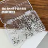 Set de diamantes pequeños redondos K9 de colores con base puntiaguda, un accesorio popular y moderno para decoración de uñas con diamantes, diamantes ultra brillantes para decoración de uñas, venta al por mayor