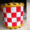 Barril Refletivo Anti-Colisão de Fibra de Vidro, Bloqueio Cilíndrico para Tráfego Rodoviário, Balde de Areia Moldado Rotacionalmente, Balde de Advertência Moldado por Sopro