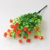 En stock Al por mayor 7 Horquillas 35 Cabezas Eucalipto Rosa Flor de Loto de Plástico Ramo Decoración de Boda Hoja de Dinero Imitación