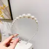 2026 Año Nuevo Diadema Roja Diadema Retro de Perlas Pasador Lindo Dulce Goma para el Cabello Celebridad de Internet Accesorios Simples para el Cabello