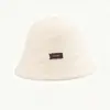 Nuevo sombrero de pescador de mezcla de lana estilo coreano para otoño e invierno para mujer, hace que la cara se vea más pequeña, versátil y cálido, sombrero tipo cubo de moda para el día a día, moderno
