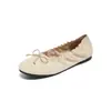 Zapatos Augu Shiden de Tacón Bajo para Mujer 2026 Nuevos de Verano Retro Casual Slip-On Ligeros con Suela Suave