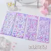 Adesivos de Espuma Originais Sanrio Kuromi - Desenho Animado Fofo Estudante Decoração Diária para Colagem Material DIY Adesivos