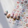 TENSOR Adesivos de Arte para Unhas Novo Artesanato TS-3988 Bolo de Urso Adesivos Adesivos para Unhas Joias de Arte para Unhas Desenho Animado