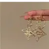 Brincos Pingente Flor de Diamante Vazada Agulha de Prata Luxo Leve Minimalista Nicho Versátil Elegante Brincos de Alta Qualidade