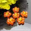Girasol de Cuentas de Cristal Tejido a Mano Estilo Pastoral Cuentas de Vidrio Flor Colgante para Joyería DIY Accesorios para Ropa Cosidos a Mano