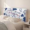Funda de cama acolchada anticolisión, funda de cama de bolsa suave engrosada, funda de respaldo de cama, funda de madera suave, funda antipolvo universal, extraíble y lavable