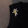 Otoño Dorado Moda Noble Elegante Osmanthus Dorado Fragante Osmanthus Broche Pin de Flor Ramillete Abrigo Traje Cheongsam Accesorios