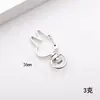 Directo de fábrica llavero con forma metal gato delfín amor estrella de cinco puntas flor de cerezo concha accesorios de joyería diy