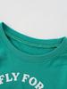 Camiseta Infantil Manga Longa Gola Redonda Menino Algodão Puro Roupa de Baixo Primavera e Outono Roupa Infantil Roupa Infantil Europeia e Americana Top