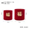 Barril de flanela de Ano Novo barril vermelho dourado barril de abraço casa nova barril de palavras flor de Ano Novo arranjo de flores barril ornamentos decorativos