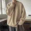 Direto da Fábrica Estilo Casual Preguiçoso Retrô Americano Malha Suéter Masculino 2026 Outono/Inverno Novo Suéter Cardigan