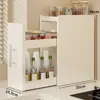 Nuevo especiero de cocina estrecho de encimera extraíble multicapa a prueba de polvo para almacenamiento de aceite, sal, salsa y vinagre