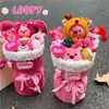 [Personalización de Pedidos Pequeños] Ramo de Muñecas Navideñas, Muñeca para el Día de San Valentín, Regalo para Niñas y Mejores Amigas, Transfronterizo