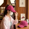 Boné de Baseball com Bordado de Letras Estilo Coreano, Unissex, Versátil, Emagrece o Rosto, Proteção Solar, Chapéu de Sol, Nova Tendência da Moda